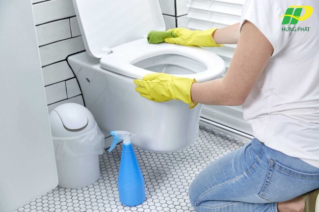 Xử l&yacute; bồn cầu bị nghẹt giấy